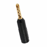 Atlas Achromatic Gold Z Plug Crimp - Black