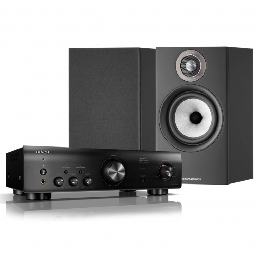 Denon PMA-600NE + Bowers & Wilkins 607 S2 Black