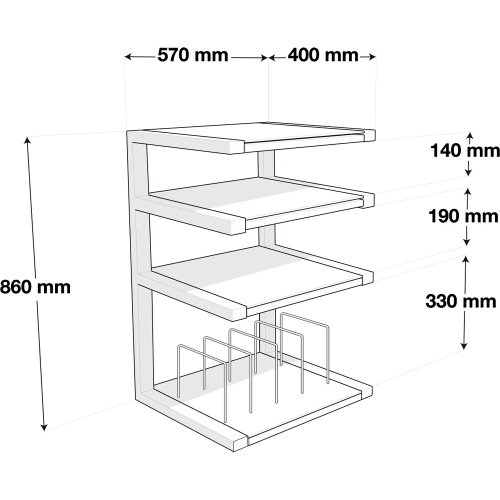 Norstone Esse HiFi Vinyl White/Oak