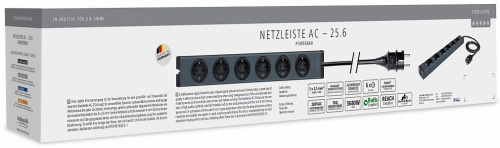 Inakustik Exzellenz Power Bar AC-25-6 3x2.5mm 1.65m (006170615)