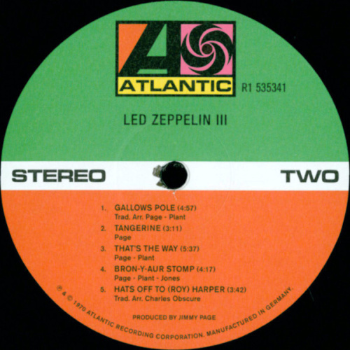 Led Zeppelin - Led Zeppelin III (LP)