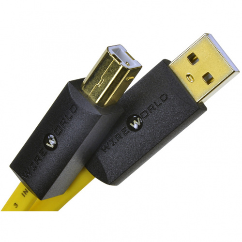 Wireworld Chroma 8 USB 2.0 A-B Flat Cable 0.6m (C2AB0.6M-8)