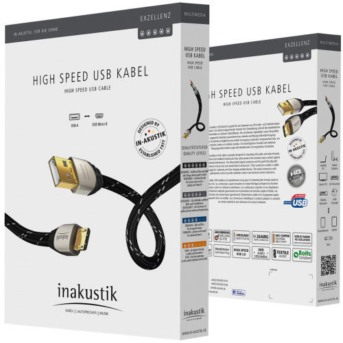 Inakustik Exzellenz High Speed Micro USB 2.0 3.0m (00670103)