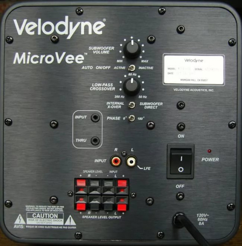 Velodyne MicroVee White Aluminum