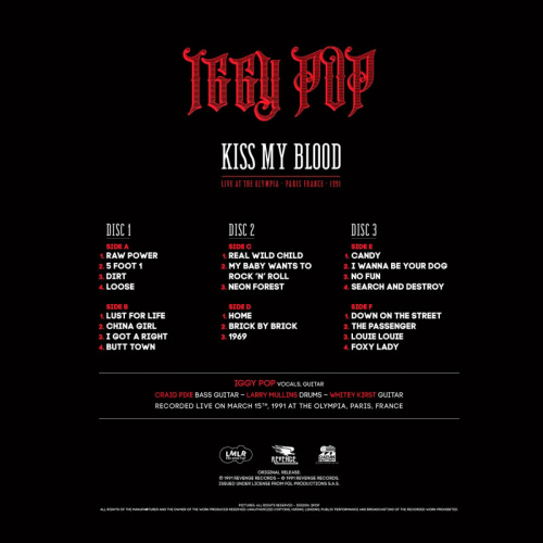 Iggy Pop - Kiss My Blood (3LP+DVD)