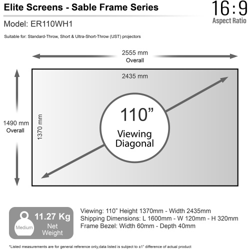 Elite Screens ER110WH1