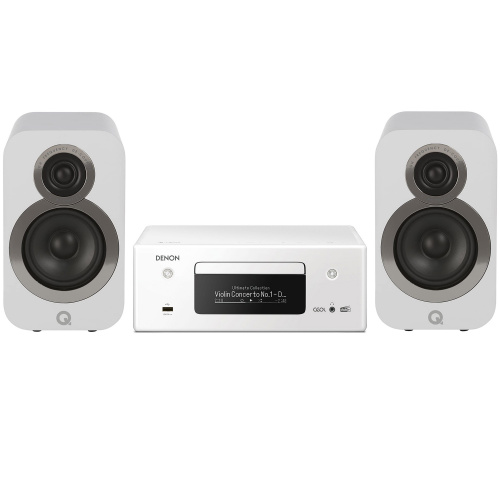 Denon RCD-N11 DAB White / Q Acoustics Q3010i (QA3518) Arctic White Denon RCD-N11 DAB White / Q Acoustics Q3010i (QA3518) Arctic White