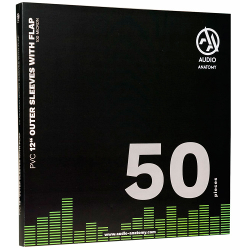 Audio Anatomy 12" Audio Anatomy Outer Sleeves With Flap (50 шт) (внешние)