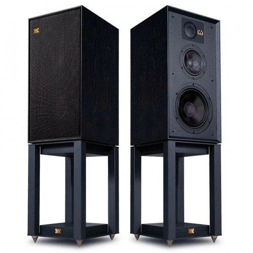 Wharfedale 85th Anniversary Linton (with stands) Black Oak