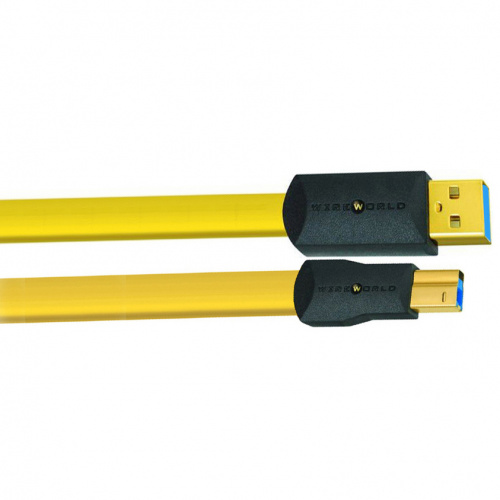 Wireworld Chroma 8 USB 3.0 A-B Flat Cable 1.0m (C3AB1.0M-8)