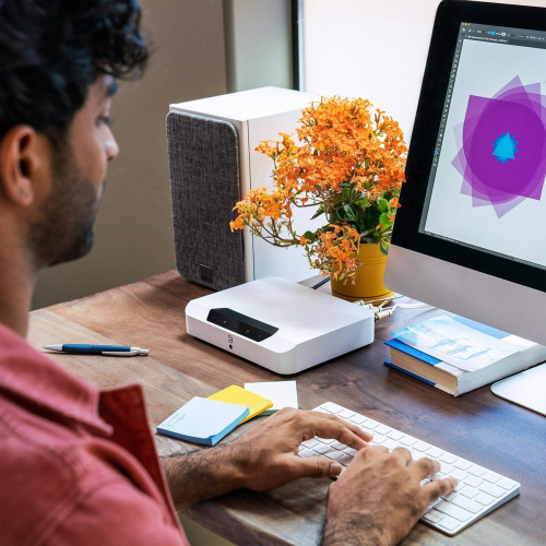 Bluesound Powernode Edge N230 + Dali Oberon 1 White