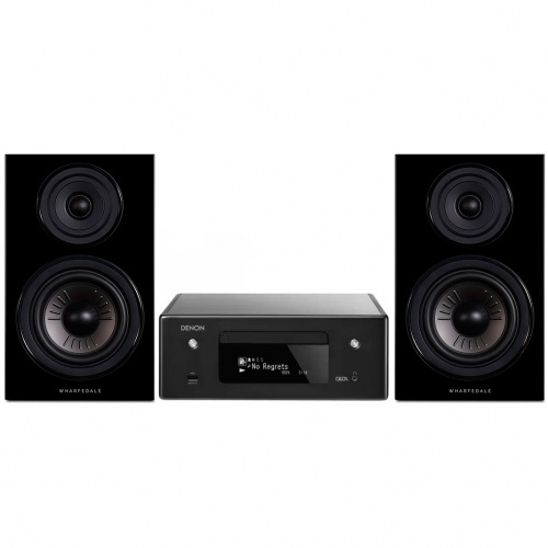 Denon RCD-N12 DAB Black / Wharfedale Diamond 12.0 Black Oak