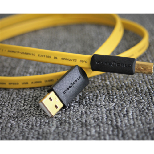 Wireworld Chroma 8 USB 2.0 A-B Flat Cable 1.0m (C2AB1.0M-8)