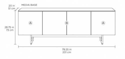 BDI Elements Tempo Doors Walnut (8779)