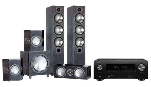 Denon AVR-X2500H + Monitor Audio Bronze 6 + Centre + FX + W10 Black