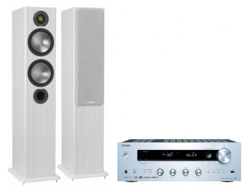 Onkyo TX-8250 + Monitor Audio Bronze 5 White