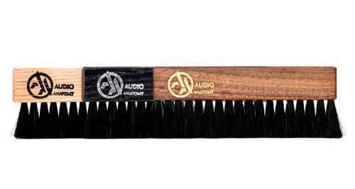 Audio Anatomy Walnut Wood Brush Deluxe